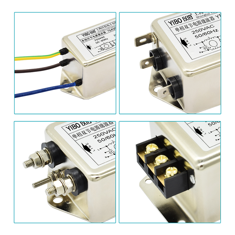 Several terminating modes of power supply filter