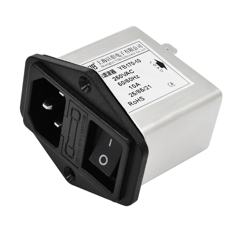 YB170 series with safety tube and switch type IEC socket power filter