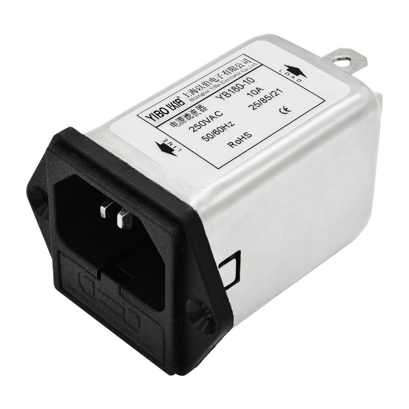 YB180 series IEC socket power filter with safety tube
